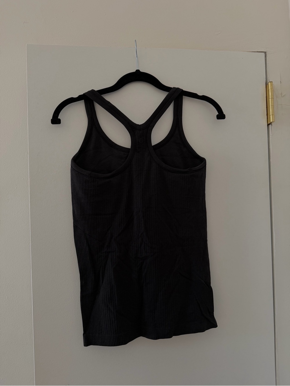Lululemon Black Ribbed Racerback Tank Top